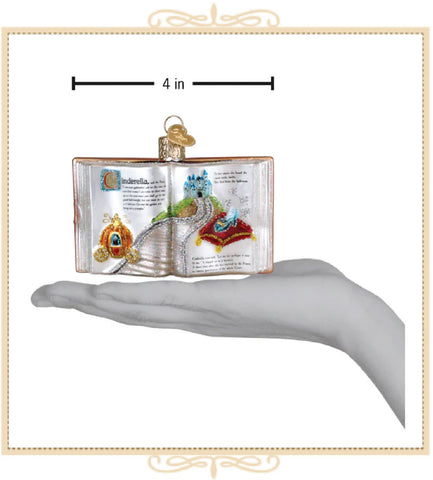 Cinderella Book Ornament