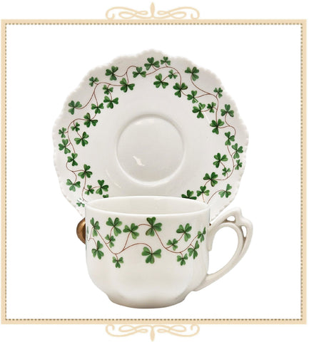 Clover Vine Teacup and Saucer