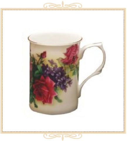 English Red Rose Can Mug