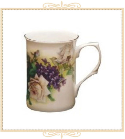 English White Rose Can Mug