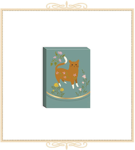 Flower Pets Brown Cat Pocket Notepad (38292)