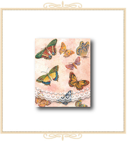 Travel Purse Pad - Garden Butterflies