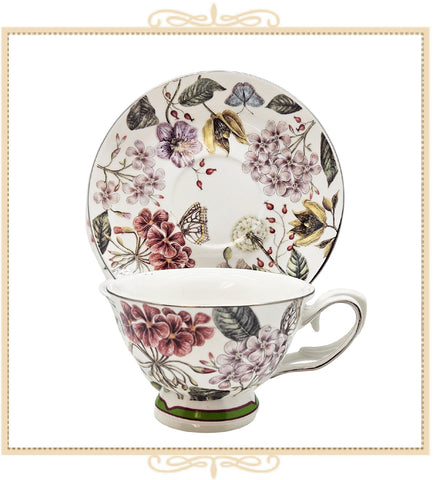 Garden Joy Teacup and Saucer
