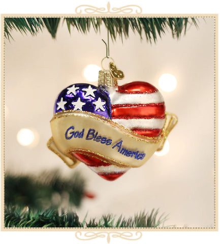 God Bless America Ornament