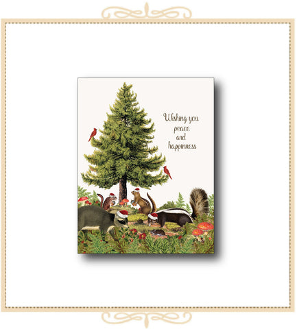Wishing You Peace and Happiness HOLIDAY CARD 4.25" x 5.5" (HCA2-PAH)
