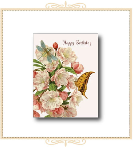 Happy Birthday (Butterfly) BIRTHDAY CARD 4.25" x 5.5" (CA2-HBD)