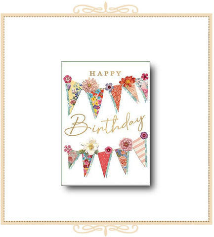 Happy Birthday Party Pennants Card (52901)