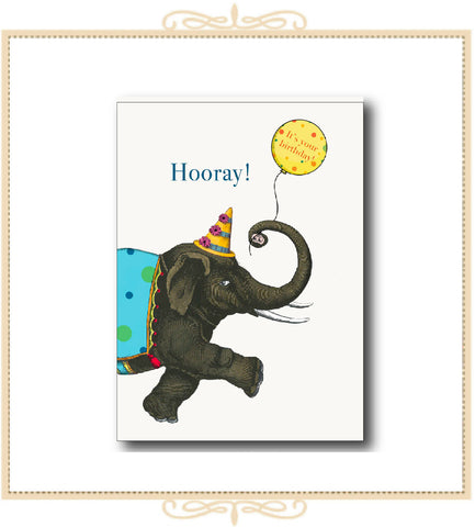 Hooray! It's Your Birthday Greeting Card 4.25" x 5.5" (CA2-IYBE)