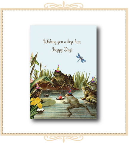 Wishing You a Hop, Hop, Hoppy Day! BIRTHDAY CARD 5" x 7" (C-HOP)