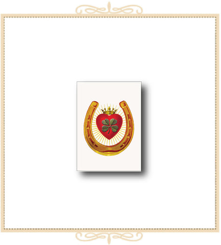 Horseshoe Heart Mini Enclosure Card 2.5" x 3.5" (MI-HS)