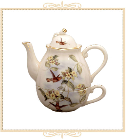 Hummingbird 3 Piece Tea for One