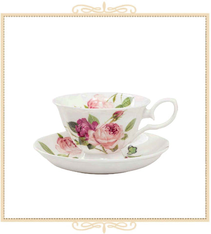 Kensington Pink Rose Teacup and Saucer