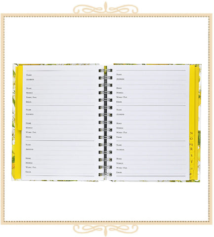 Amalfi Lemon Large Address Book