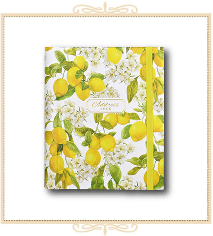 Amalfi Lemon Large Address Book