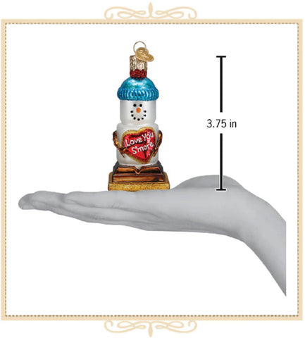 Love You S'more Snowman Ornament