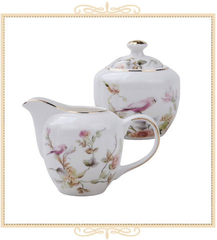 Magnolia Garden Sugar and Creamer Set