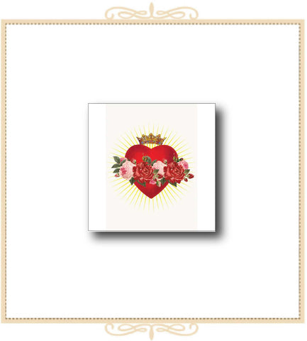 Mini Red Heart Mini Enclosure Card 2.5" x 3.5" (MI-RH)