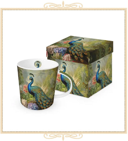 Olympos Peacock Tea Mug - Gift Boxed