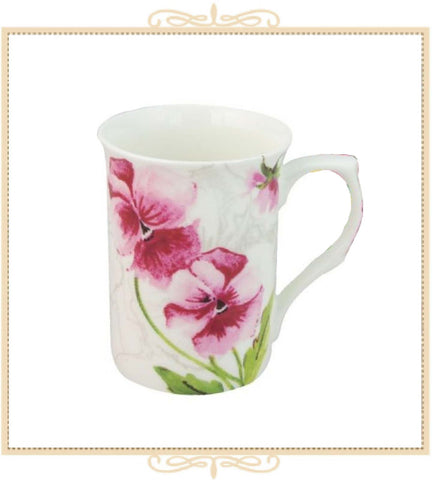 Pink Flowers Can Mug