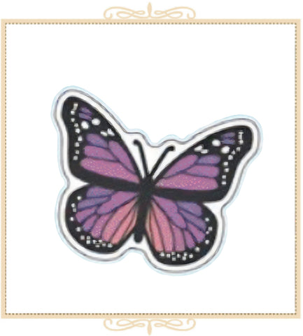 Purple Butterfly Sticker