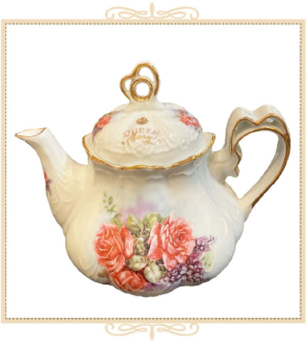 Queen Mary Signature Ashley Teapot Roses
