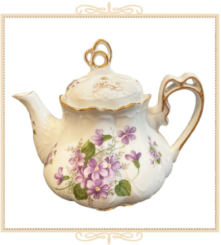 Queen Mary Signature Ashley Teapot Violets