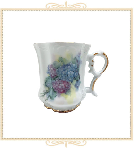 Queen Mary Signature Floral Mug Blue and Pink Hydrangea