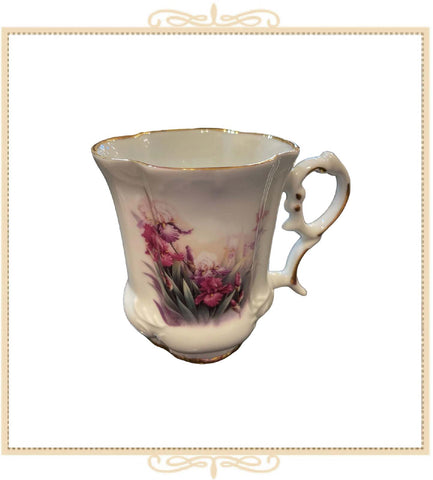 Queen Mary Signature Floral Mug Pink Purple Orchids
