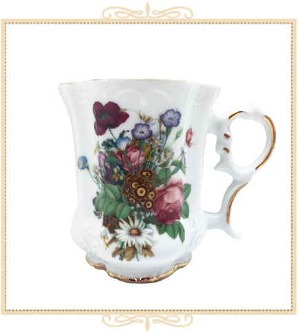 Queen Mary Signature Floral Mug Roses, Daisies, and Wildflowers