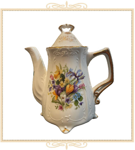 Queen Mary Signature Teapot Spring Crocus and Daffodils