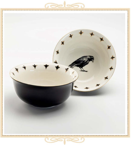 Black Raven Gold 6.5in Serving Bowl