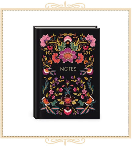 Floral Renaissance Notes Journal - Black (52822)