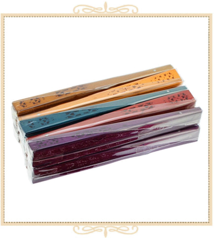 Scented Colorful Wooden Fans