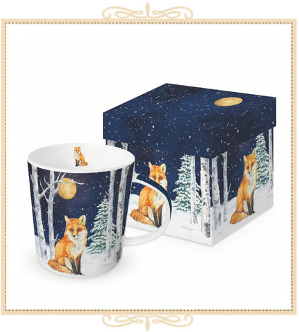 Winter Fox Tea Mug - Gift Boxed