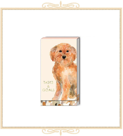 Tasks & Goals (Golden Doodle) Pocket Notepad (59240)