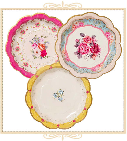 Truly Scrumptious Floral Paper Plates (Sm)