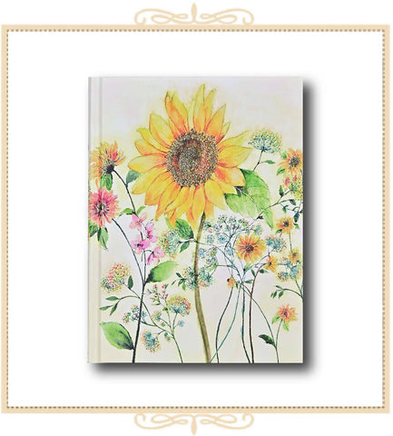 Watercolor Sunflower Journal