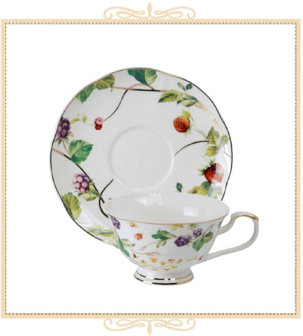 Wild Berry Teacup and Saucer