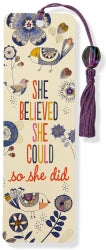 She Believed She Could So She Did Beaded Bookmark