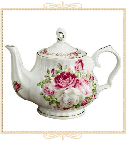 Cottage Rose Teapot