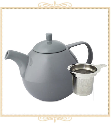 Curve Teapot With Infuser 45 oz Grey
