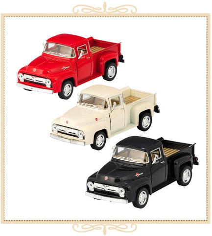 Diecast Ford 1956 Pickup Truck - assorted colors