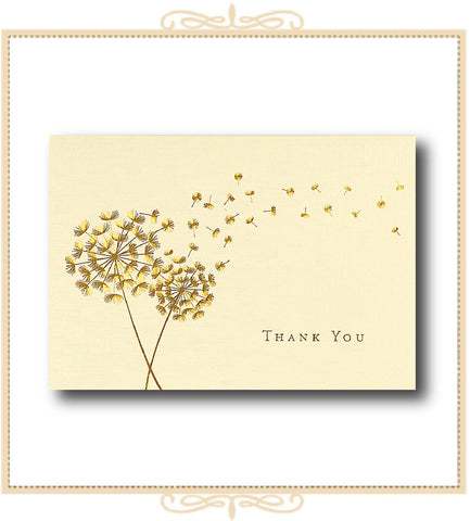 Dandelion Thank You Note Cards