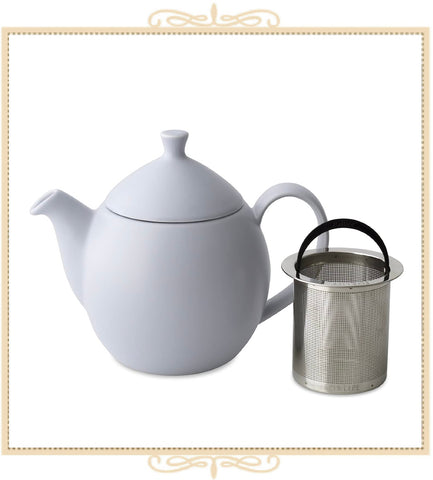 Dew Satin Teapot With Basket Infuser 32 oz Lavender Mist