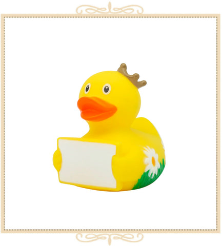 Duck With Greeting Sign