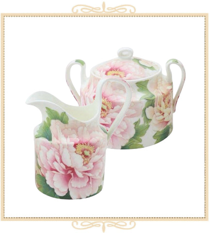 Empire Peony Sugar and Creamer Set