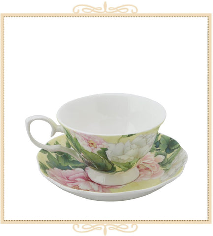 Empire Peony Teacup and Saucer
