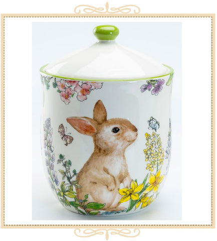 Garden Bunny Canister - Large