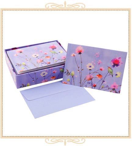 Lavender Wildflower Note Cards