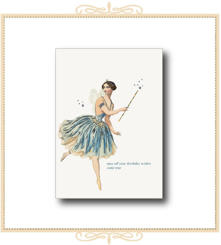 May All Your Birthday Wishes Come True! Glitter Greeting Card 4.25" x 5.5" (CGA2-MAY)